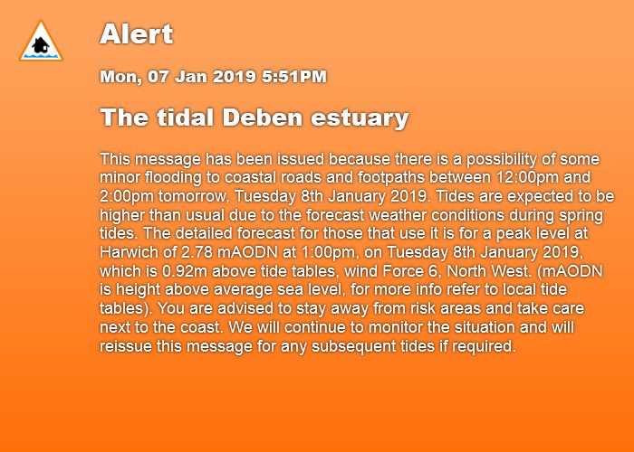 FloodAlerts Suffolk tweet media