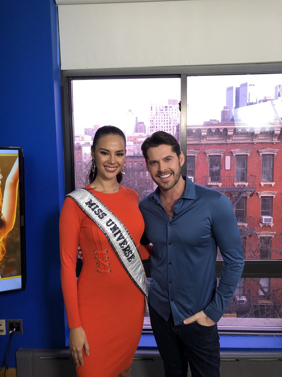 CelebrityPageTV's tweet photo. The newly crowned @MissUniverse @catrionaelisa stopped by and chatted with our Stephen Walker about becoming Miss Universe, chasing your dreams, and more!Thanks for stopping by, Miss Universe! ❤️😎 #MissUniverse https://t.co/RKWA3OIFXV