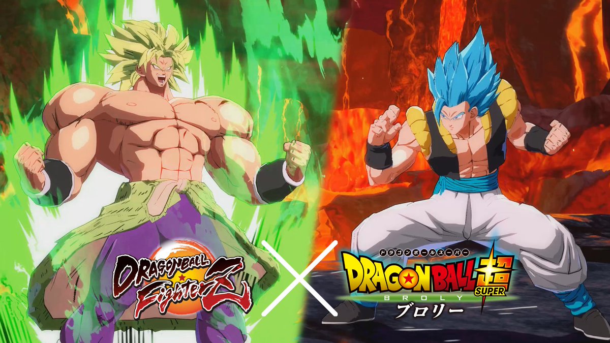 Dragon Ball FighterZ - Gogeta Blue vs Full Power Broly Gameplay