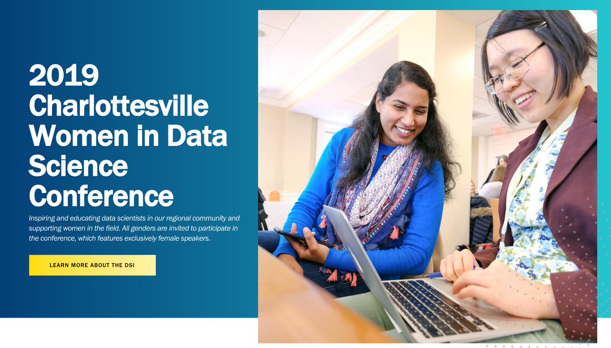 Call for presenters/leaders!  Submit a proposal to lead a skills session at the 2019 Women in Data Science Conference (Charlottesville, VA)? bit.ly/2CUdecp