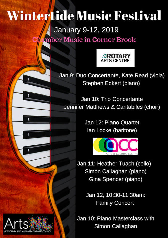 CornerBrook's tweet photo. Wintertide Music Festival
@WintertideFest is January 9, 10, 12  - Rotary Arts Centre
January 11  - Arts &amp; Culture Centre https://t.co/KDHquKq1jp