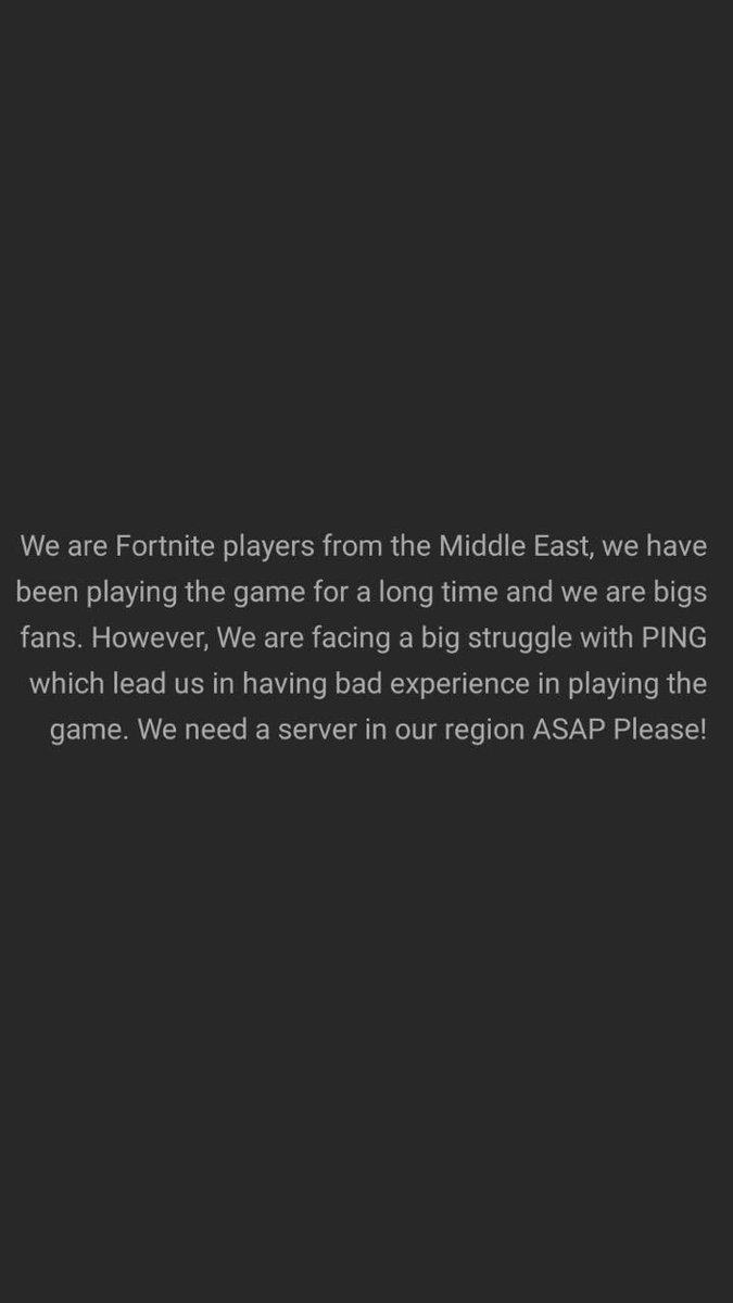 icwrw's tweet photo. #FortniteMiddleEastServers نبي اقوى رتويت يا جماعه 💪💪 https://t.co/LuItNrj52v