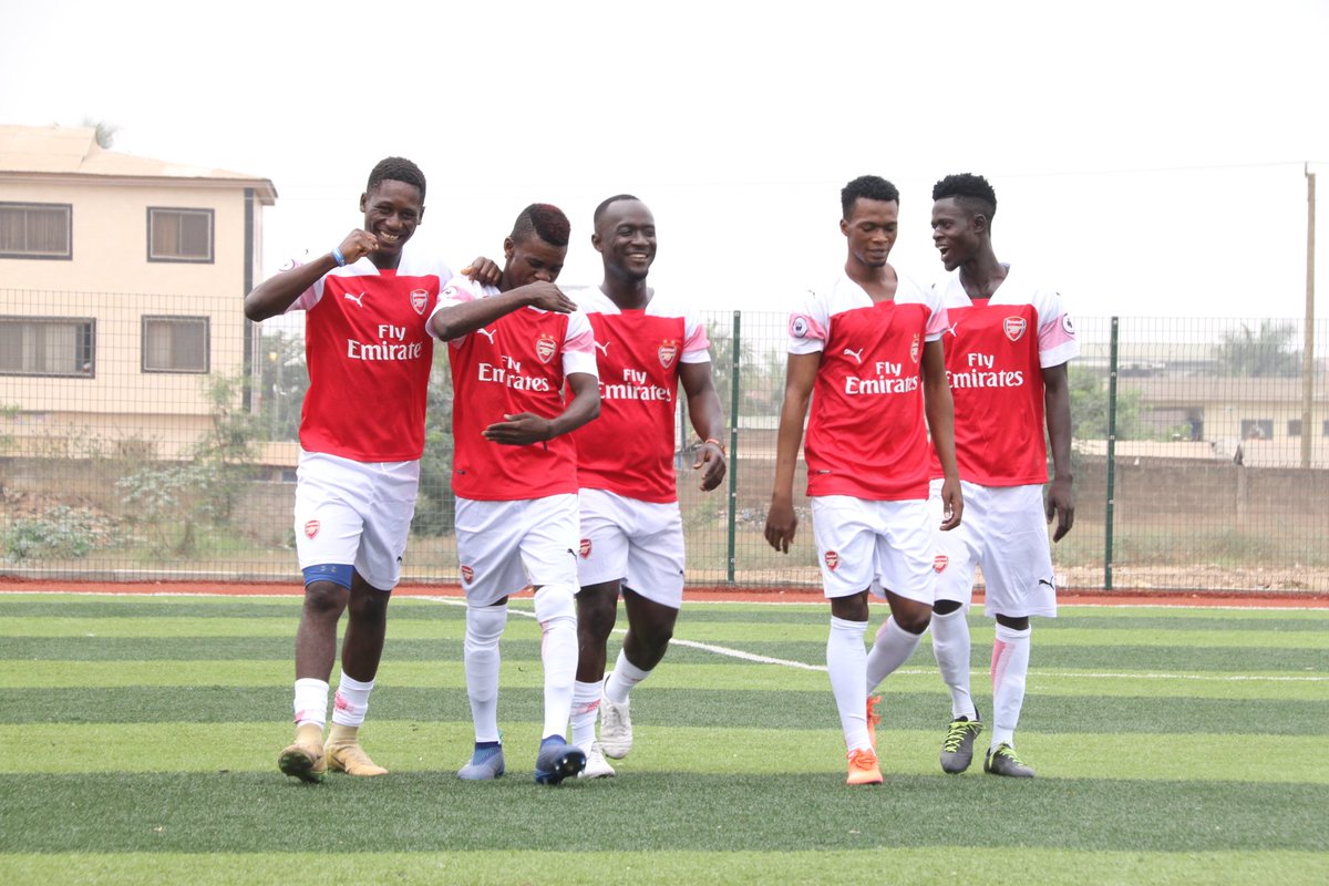 ASCGhana's tweet photo. FT: 
@ASCGhana 2-0 @GhanaSpurs 

#ArsenalGhana🇬🇭
#AGG2018
#ArsenalGhanaGames https://t.co/69BEdFetut