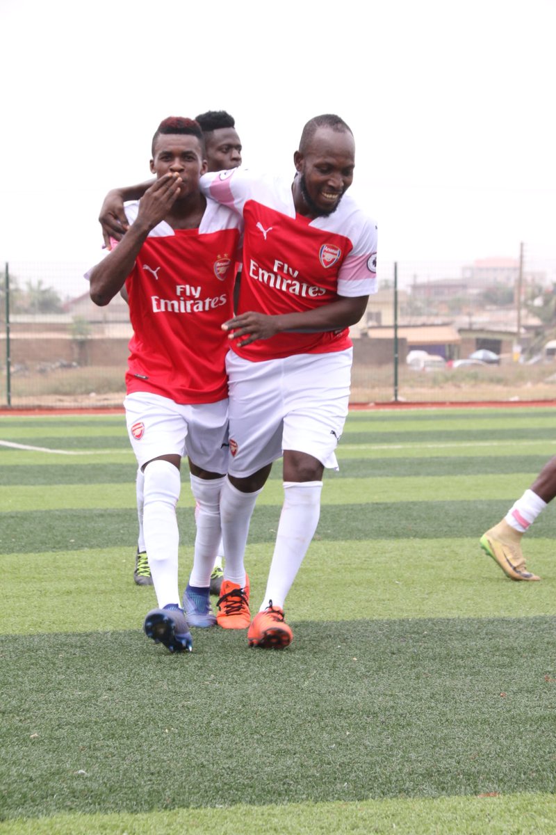 ASCGhana's tweet photo. FT: 
@ASCGhana 2-0 @GhanaSpurs 

#ArsenalGhana🇬🇭
#AGG2018
#ArsenalGhanaGames https://t.co/69BEdFetut