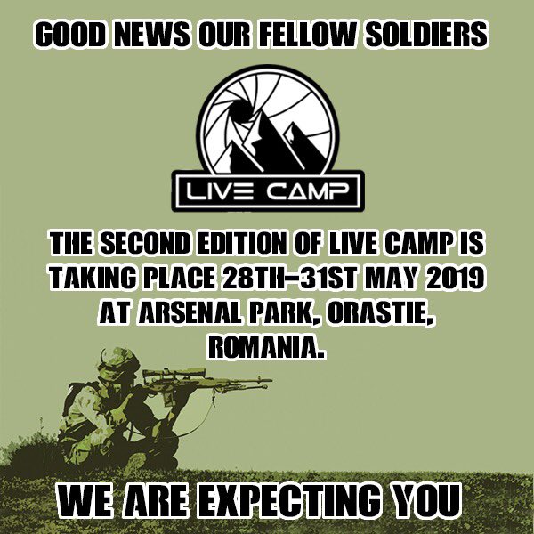 livecamcamp's tweet photo. Now the #holidays are over we are #happy to #announce the #second #edition #dates for #live #camp!It will take place 28th-31st #May 2019 at Arsenal #adventure #park! You are #welcome to apply!Are you #brave enough? We know you have the #wild spirit! ;) https://t.co/obAwVWL38L https://t.co/EXzxbKoGb3