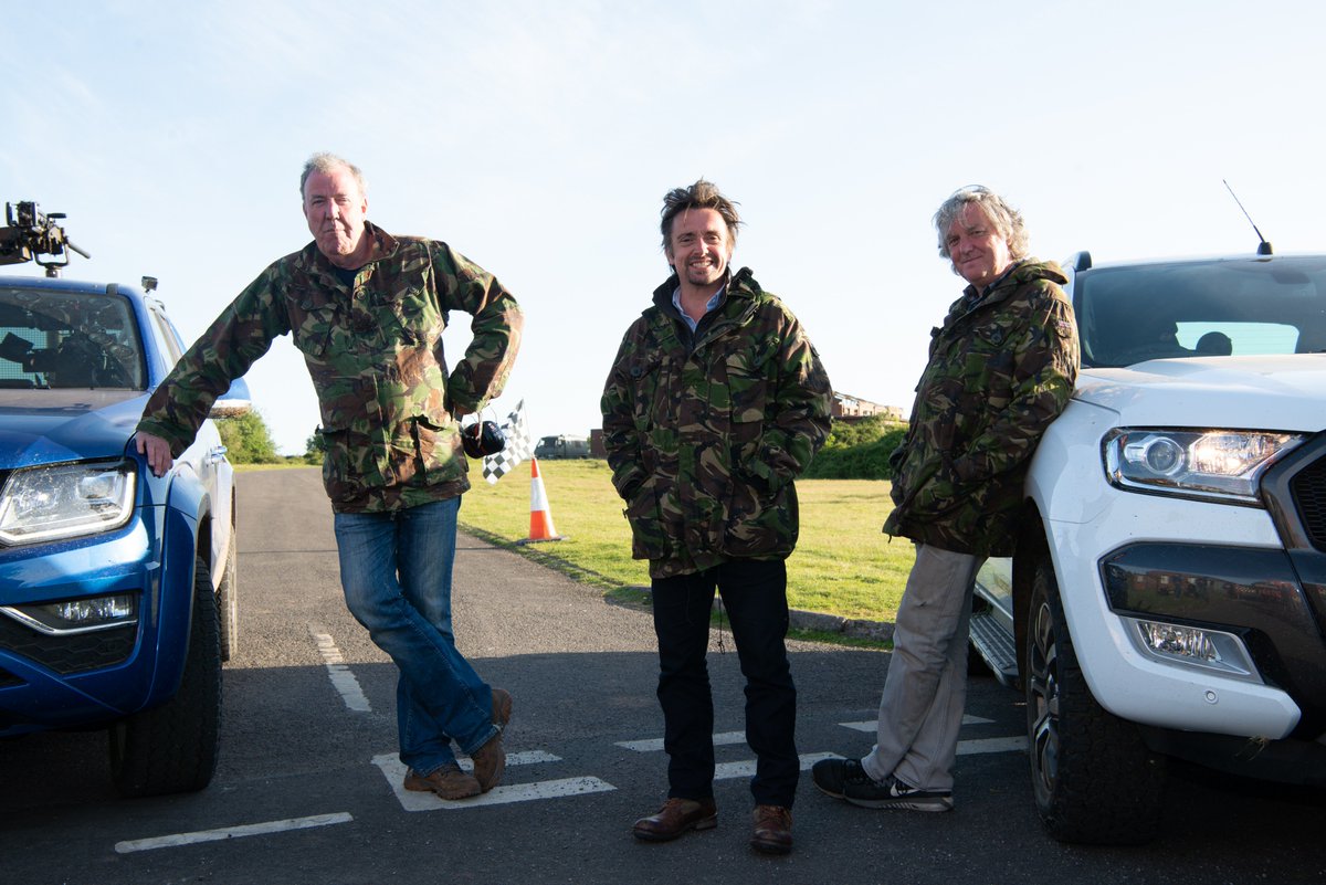 thegrandtour's tweet image. Another sneak peek from Season 3, this time featuring middle-aged men. 
#TheGrandTour returns 18 January only on Prime Video.   #SpoilerAlert