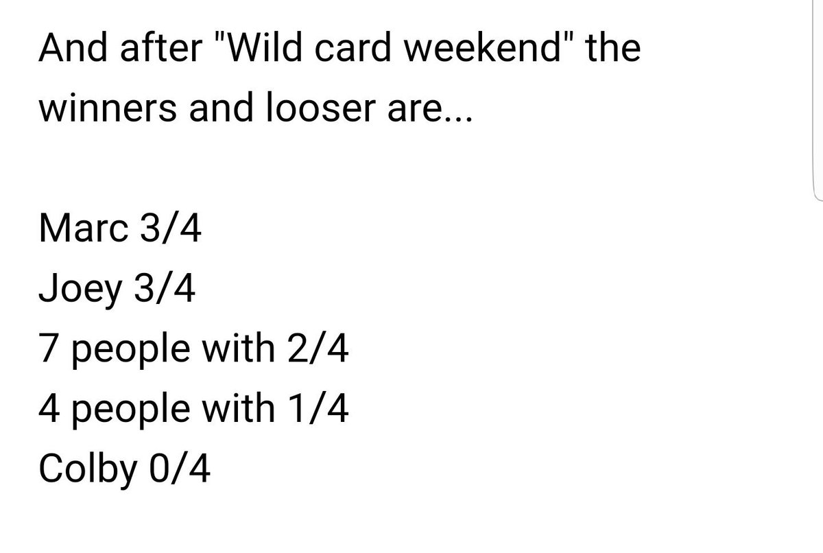 Colby_McKee's tweet image. You think a guy knows his sports, then this happens... #WhatWasIThinking #OfficePool #NFL