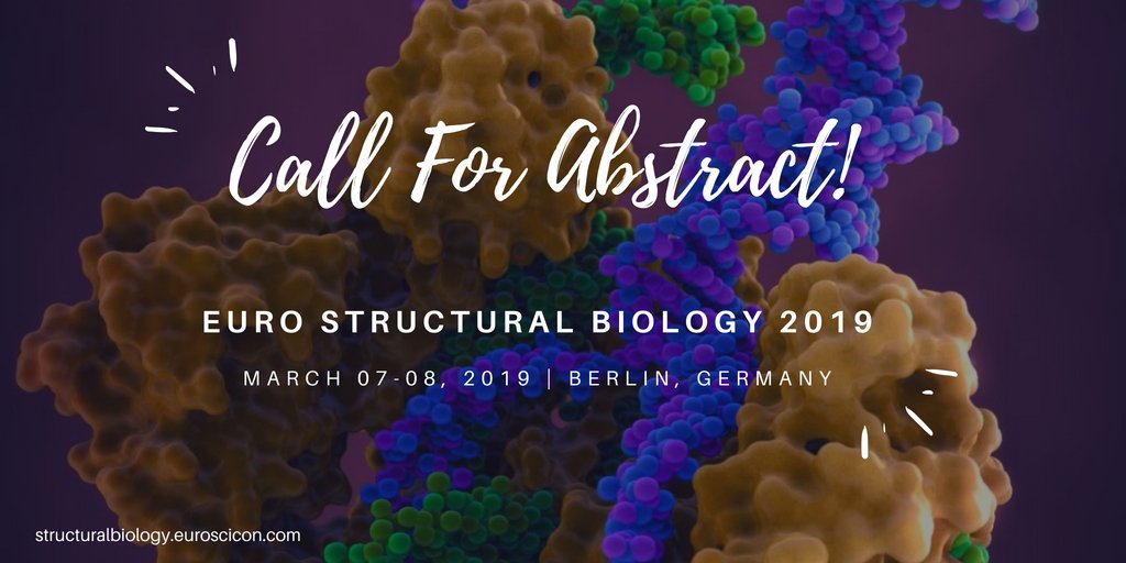 anithadeys's tweet photo. For more updates visit : https://t.co/faM8lw78yO 
Get your Research recognition globally @Eurostructuralbiology 2019 . Book the earliest slot today!!
Discover about #Crystallography #Biomarkers #Fingerprinting #Immunology #Bioinformatics #Biochemistry #Proteomics #Genetic_Mapping https://t.co/oswPLeFHmM