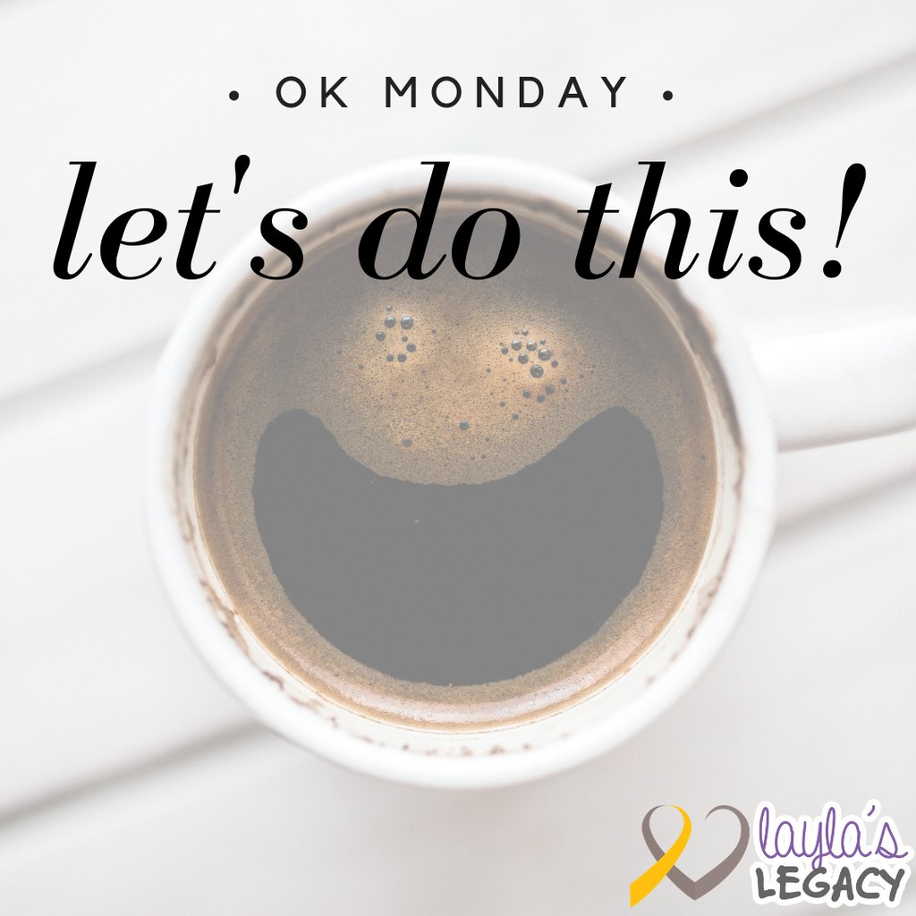 laylas_legacy's tweet photo. It's the first Monday of 2019 - make it a good one!

#laylaslegacy #domore💛 #gogold #curechildhoodcancer #goldisthenewpink #cancermoonshot #morethan4 https://t.co/Ihl6fO0XgG