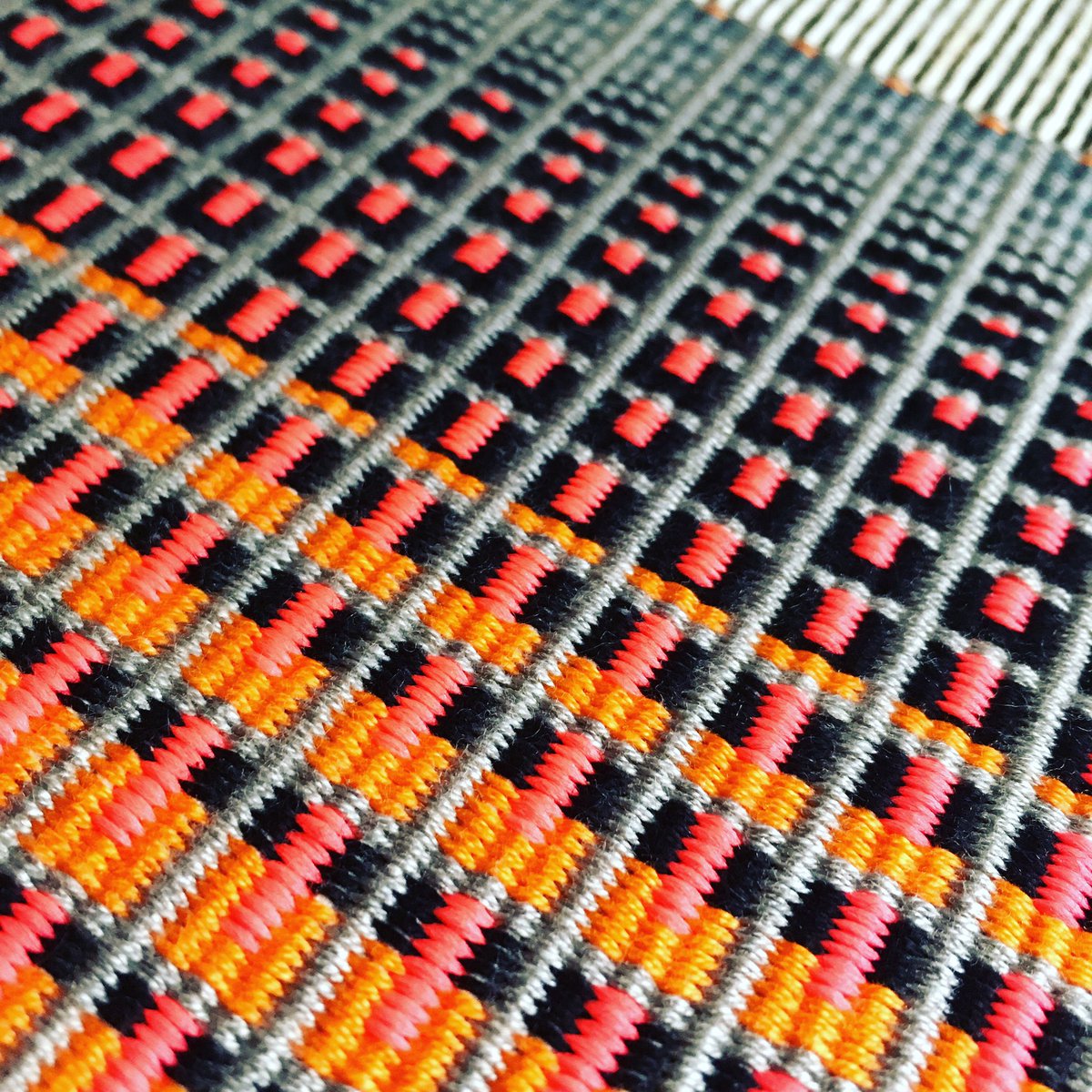 New year, same me, different palette. Very excited about showing the first in this new series of original framed wall panels at @devonguild at the end of the month. 
.
.
.
#handwoven… instagram.com/p/BsVitOYFw1R/…