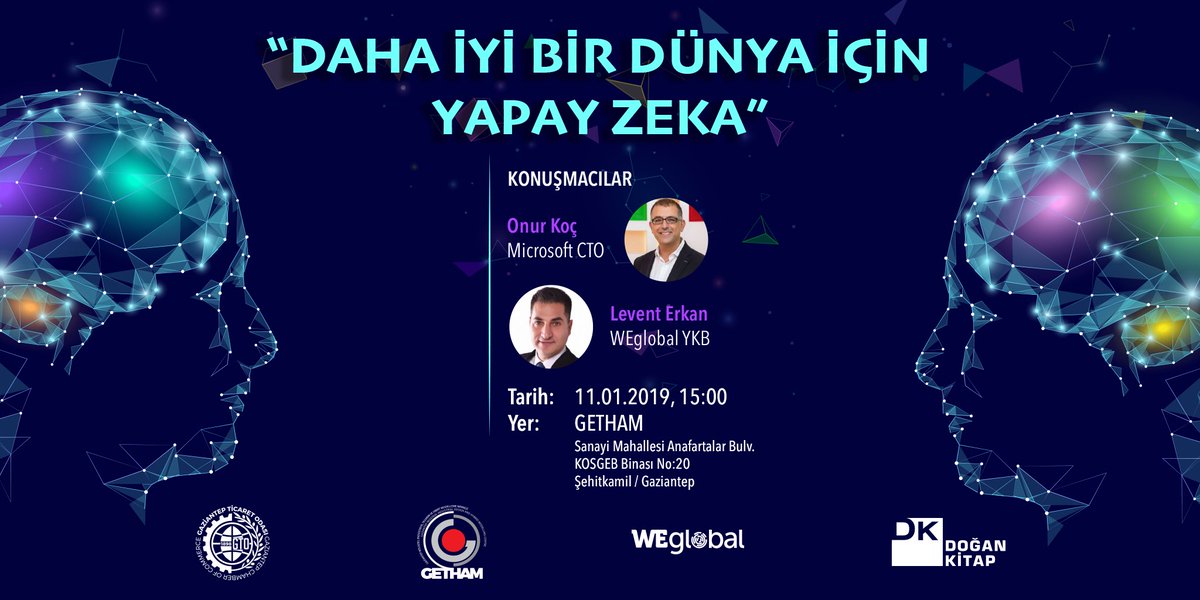 gethamgzt's tweet photo. Gaziantep Ticaret Odası ve GETHAM’ın düzenlemiş olduğu “DAHA İYİ BİR DÜNYA İÇİN YAPAY ZEKA” toplantısına davetlisiniz. Başvuru ve detaylı bilgi için; 
📞 0850 280 33 40-53
📩 info@getham.com.tr 
**Katılım ücretsizdir. https://t.co/Y5YGBUqXku