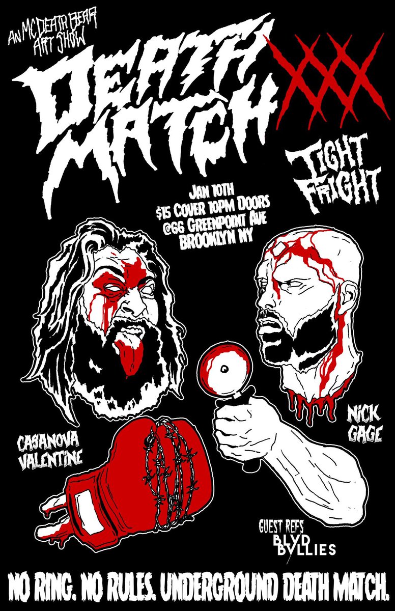blklkp's tweet photo. .#BREAKING : “I BE THERE”!!!! #deathmatchxxx #TheHipsterHearthrob #TheKingNickFNGage #BrooklynBarFight #Ultraviolent #Underground #blvdbullies #Hardcore #coco66 #NoRules #NoRing #AnMCDeathbearShow #FKAthetendertrap #RAW @marc_mcandrews https://t.co/Ab5GGP5AH0