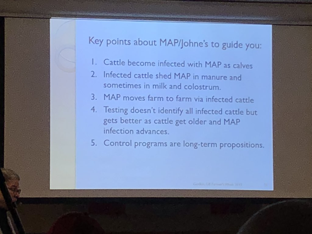 NatNewby1's tweet photo. @GodkinAg remember that calves get infected through fecal-oral route at young age. Difficult to test young cattle, so often don’t “catch” infected until later (after leave herd?) #GBFW19 #BeefDay what can you do? See list of recommendation #talktoyourvet https://t.co/EP1YGSytiJ