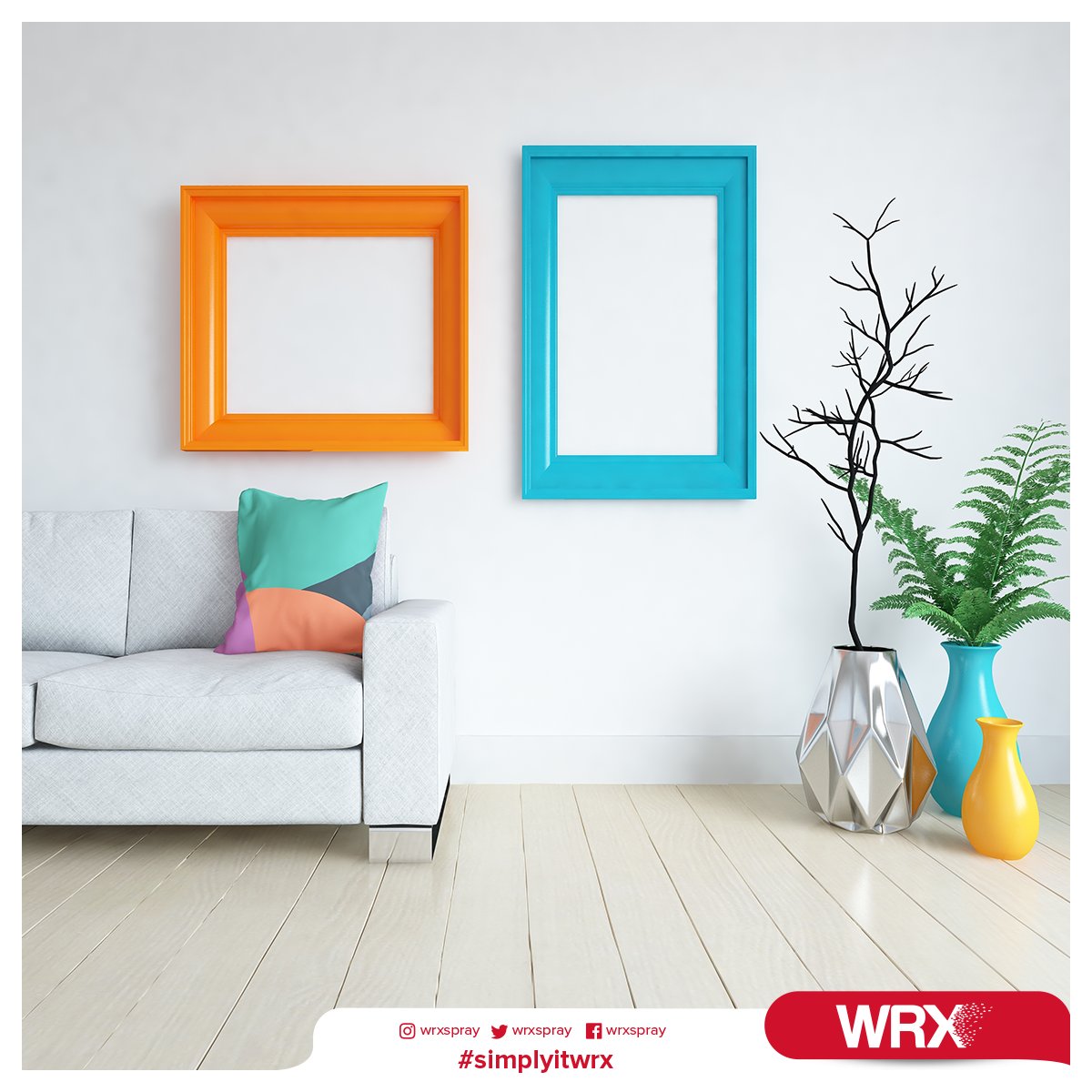 Using different and energetic colored objects in your home will help you to increase your energy. 🧡💙 #wrxspray #wrxtrade