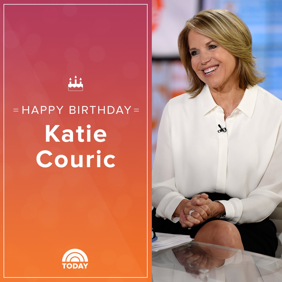 Happy birthday to our girl, Katie Couric!  
