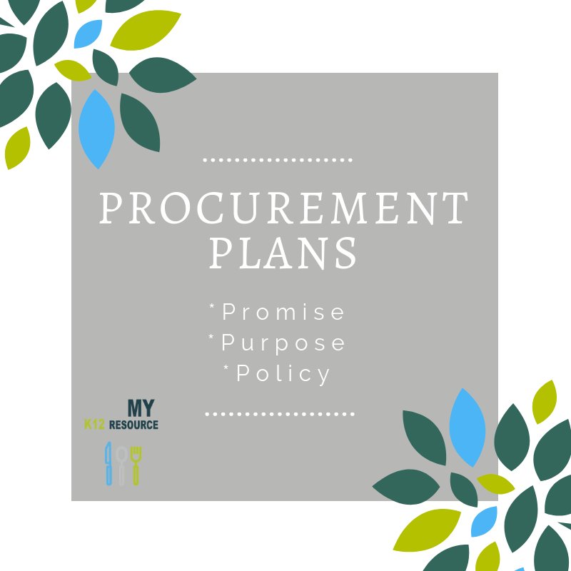Myk12Resource's tweet photo. What is a #ProcurementPlan? How do I write one? Why is it necessary for my organization to have one? Allow My K12 Resource to help you put your required plan in place! https://t.co/lafCN32kSM #nslp #childnutrition #procurement #foodservice #lunchroom https://t.co/hcaeheF922