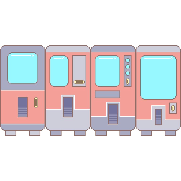 RagePaint's tweet photo. Over the weekend, we messed around with various 9-slice vending machine designs for our #virtualpet mobile game. Follow us for more updates.

#indiedev #indiegame #gamedev #gameart #pixel #pixelart #unity3d #unity2d #tamagotchi #cuteart https://t.co/YjCga42Pmr