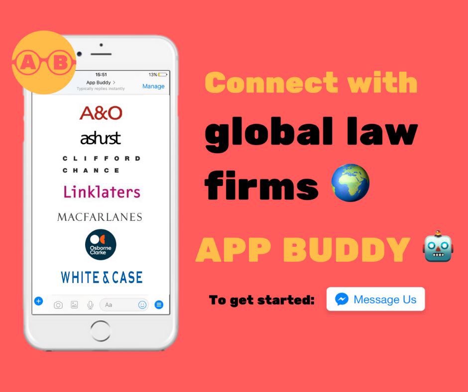 TabithaCandyLaw's tweet photo. Making applications to commercial law firms? Let @AppBuddyUK help you out! https://t.co/QZr5Y9KSEO https://t.co/ryJUVRZWqn
