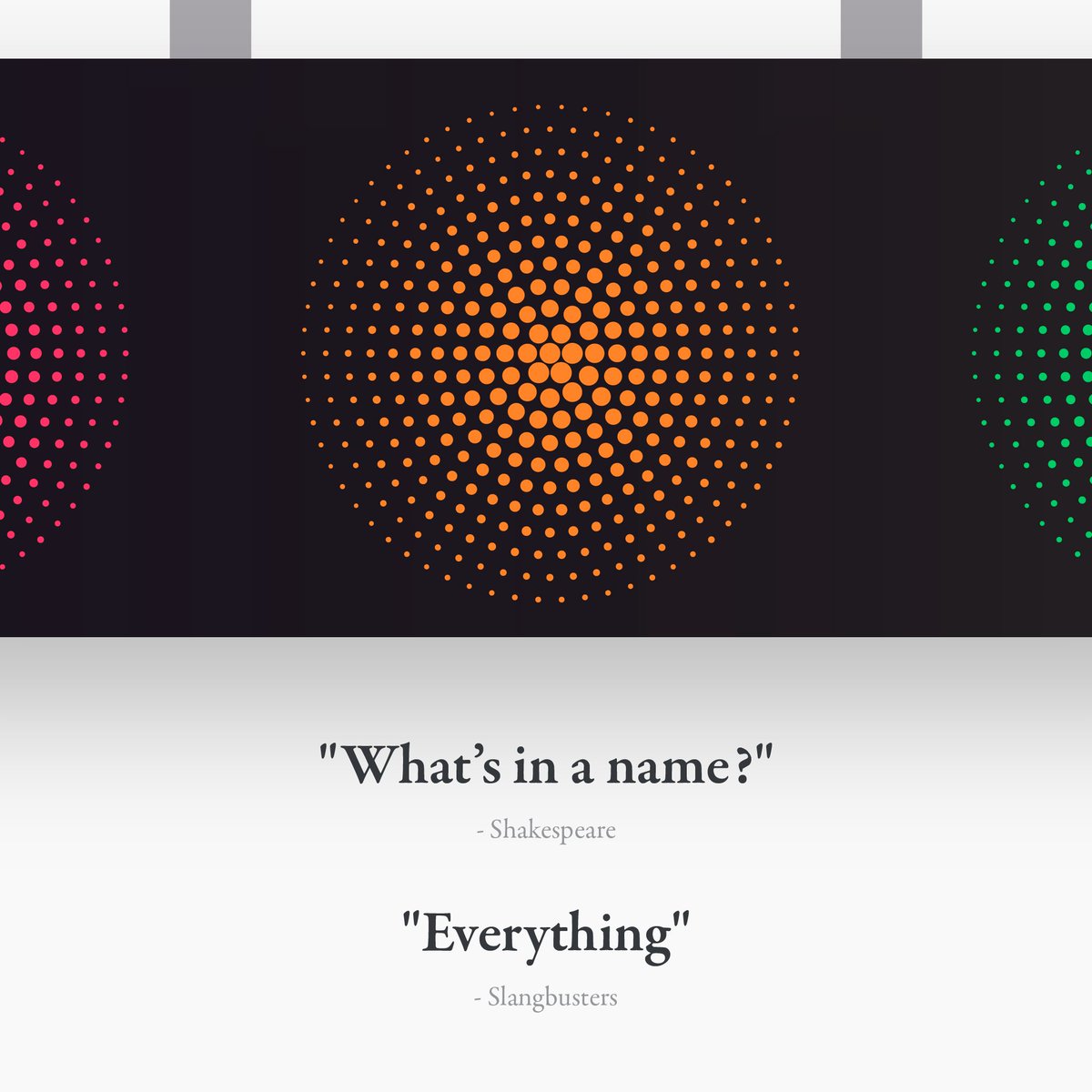 slangbusters's tweet photo. Naming: The beginning of the end... or is it?
https://t.co/4D1pm0VNAj
.
.
.
#WeExplainBetter #brandstrategy #competitiveadvantage #tributeportfolio #brandidentity #brandpositioning #welovebranding #welovewebdesign #indesign #corporateidentity #packaging #packagingdesign https://t.co/G7XcMFLnpG