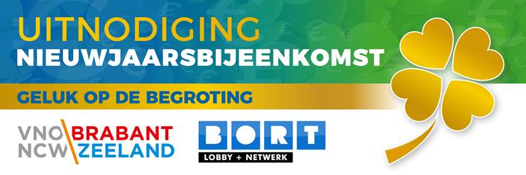 "Geluk op de begroting"; met dit thema luiden @vnoncwbz en <a href="/BORT_ondernemen/">BORT lobby+netwerk</a> het nieuwe 
jaar in.