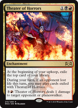 Spectacle card advantage on a Rakdos Enchantment. More spoilers at https://t.co/nhAm99HPkH #MTGRNA Spectacle card advantage on a Rakdos Enchantment. More spoilers at https://t.co/nhAm99HPkH #MTGRNA