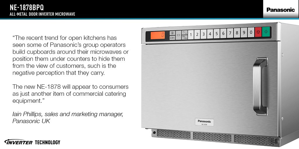 "The recent trend for open kitchens has seen some of our operators build cupboards around their microwaves or position them under counters to hide them from the view of customers. With the NE1878 you no longer have to do this!"

Find out more: ow.ly/43j330nbLJu