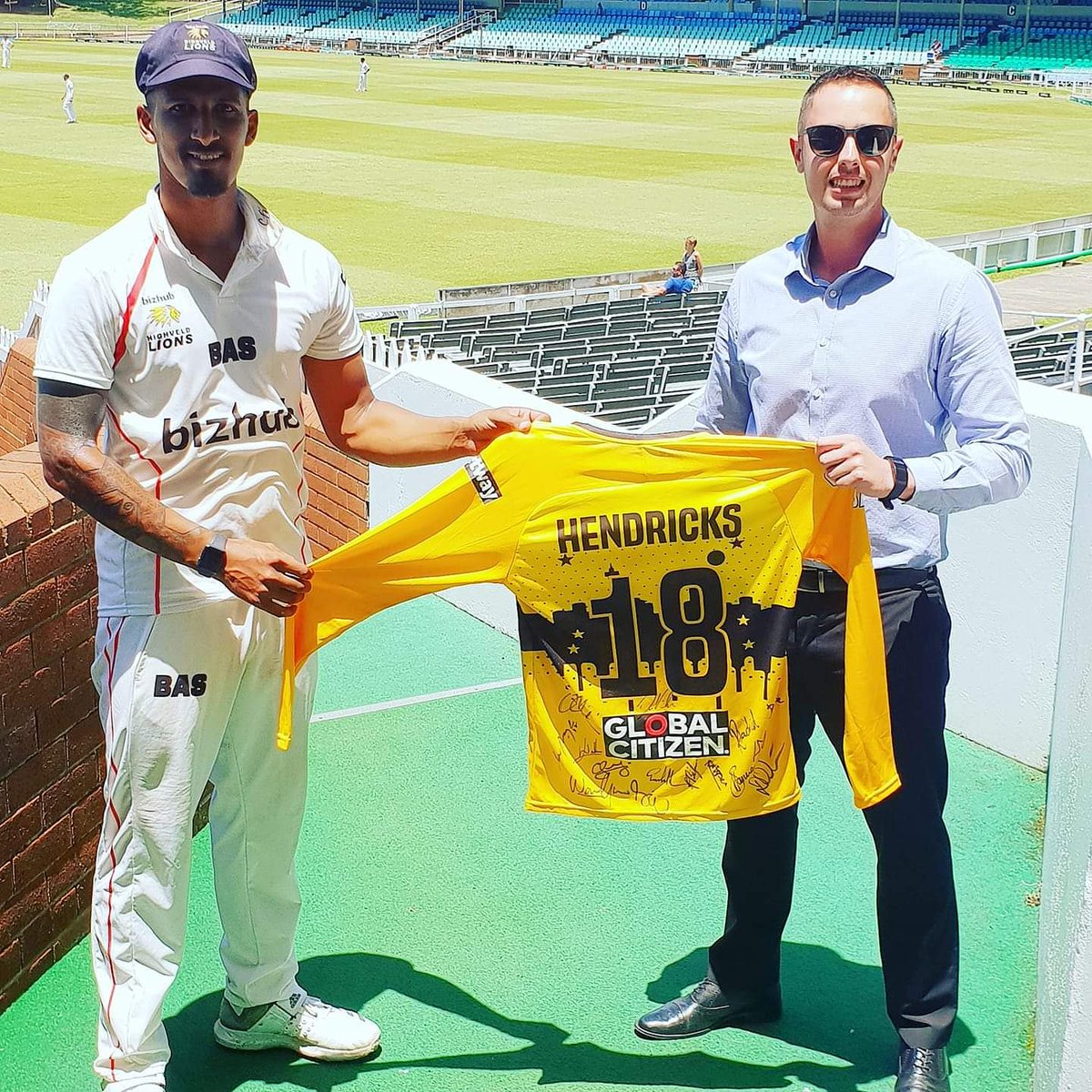 ECIA18's tweet photo. Another surprise cricket match jersey presented to Kyle for outstanding work! https://t.co/hYimkn3zze
