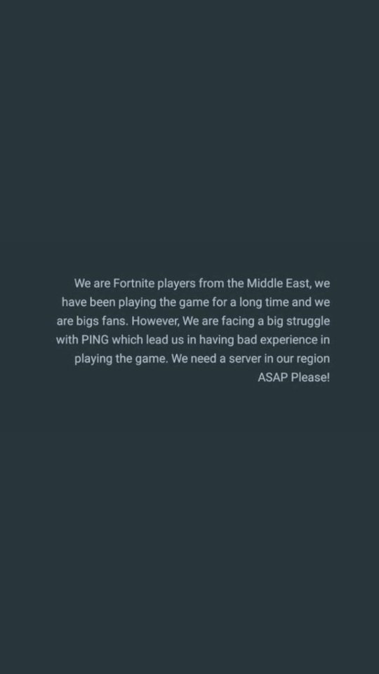KingFor70907360's tweet photo. نستطيع يا شباب مابقى شيء 👍💜💜
رتويت لبى قلبك👍
#FortniteMiddleEastServers https://t.co/MC4ruMhaSz

#FortniteMiddleEastServers https://t.co/Su8yPI1d49