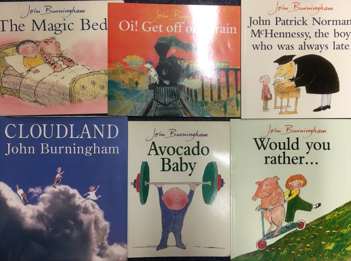 smithsmm's tweet photo. Really sad to hear that the wonderful John Burningham has passed away. 

What an amazing legacy of brave, creative and playful children’s books he leaves behind. 

If you don’t know his work go and explore some, you won’t be disappointed. https://t.co/hPvnYSpzjC
