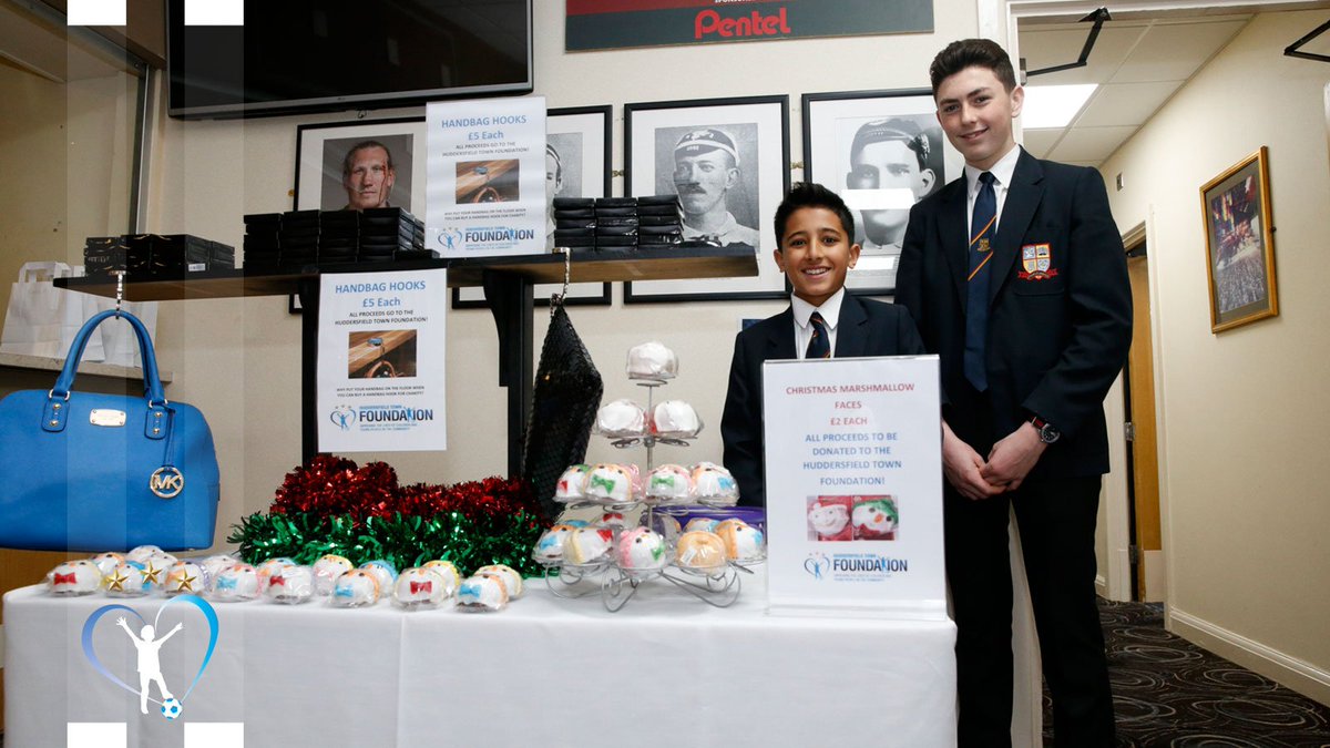 htafcfoundation's tweet photo. 👜 Two school children turned £10 into £830 selling Handbag Hooks and donated the money to Charity.

👏 Great work Robbie and Rahul of Huddersfield Grammar School!

Find out more about 👉 https://t.co/Yyx6wTV2U9 #htafc (CL) https://t.co/CFXb18D9N1