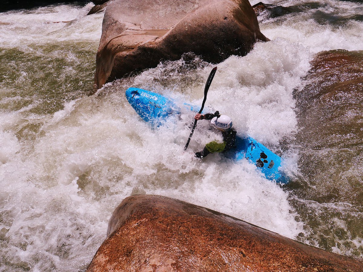 Adrienne Levknecht, team athlete, paddling the Upper Jondachi river in Ecuador on a recent trip. 📷 Andrew Morrissey