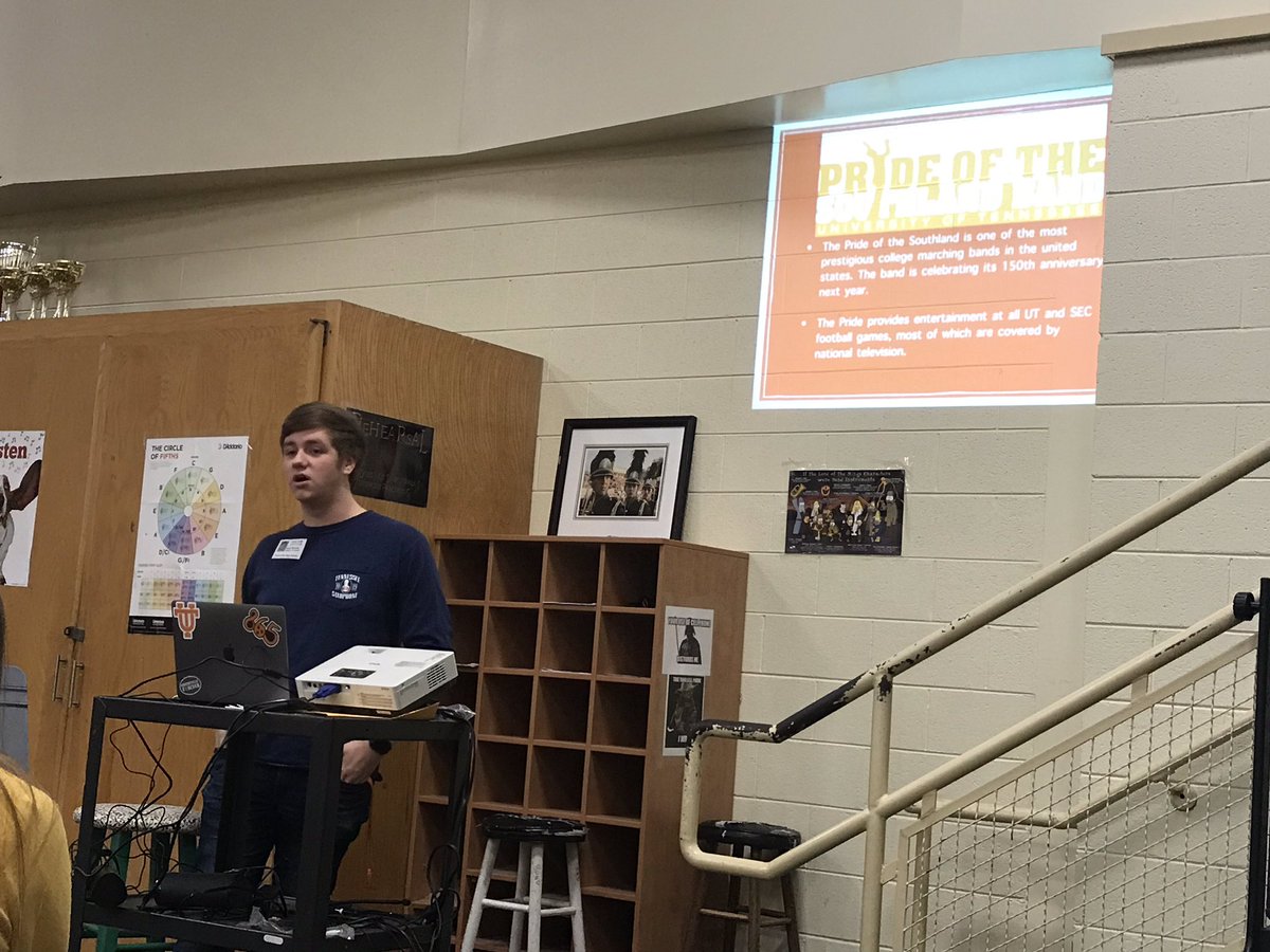 Great having <a href="/mcamisr/">Camila Salas</a> here today to talk to us about the @prideofthesouthland Band and college life! ❤️