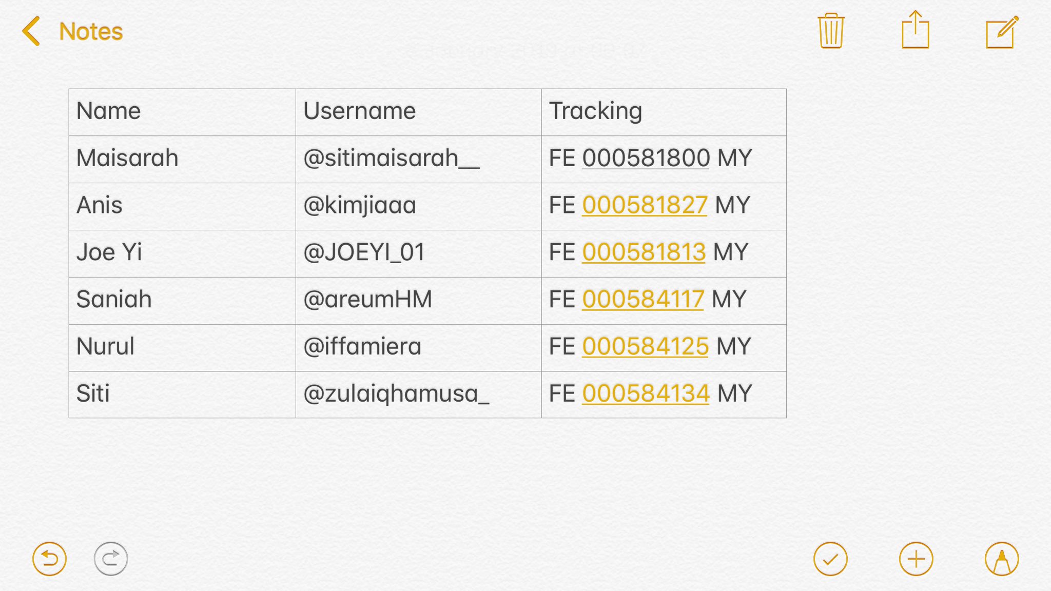 Number format tracking poslaju Malaysia Post