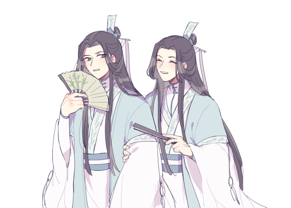 mochiplanet's tweet photo. some doodles of the twin sqq au!!! the thought of shen jiu and shen yuan being tender and protective with each other really makes me 😭💗💗 #人渣反派自救系統 https://t.co/1XEi4OSLnt