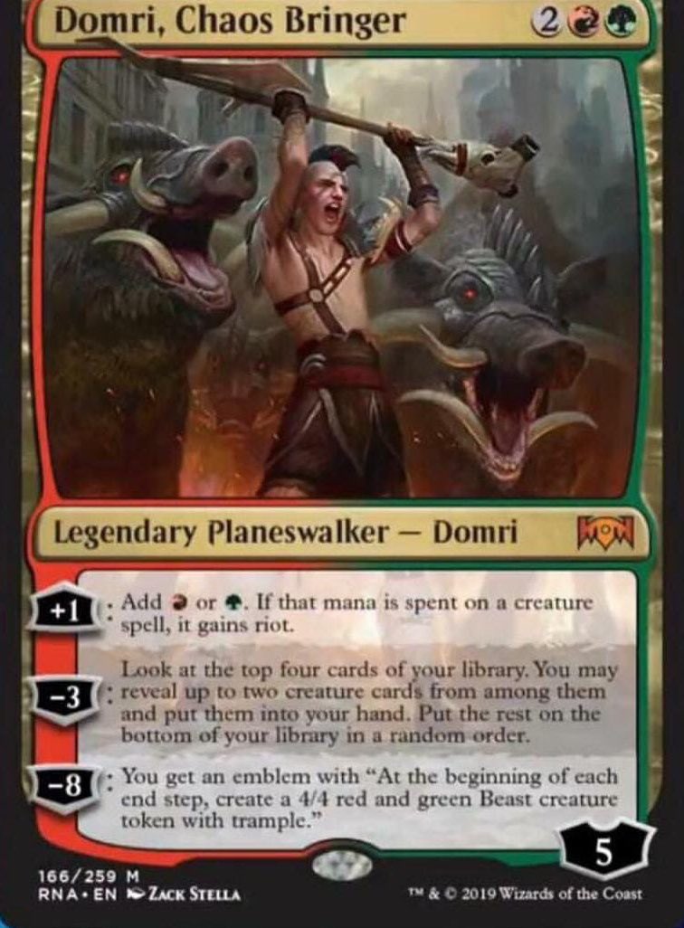 jpsz6's tweet photo. Hello there Mr. Rade 😏 do you wanna be in my prerelease product?
#Domri #MTGRNA #Gruul https://t.co/mV38RqMKQ3
