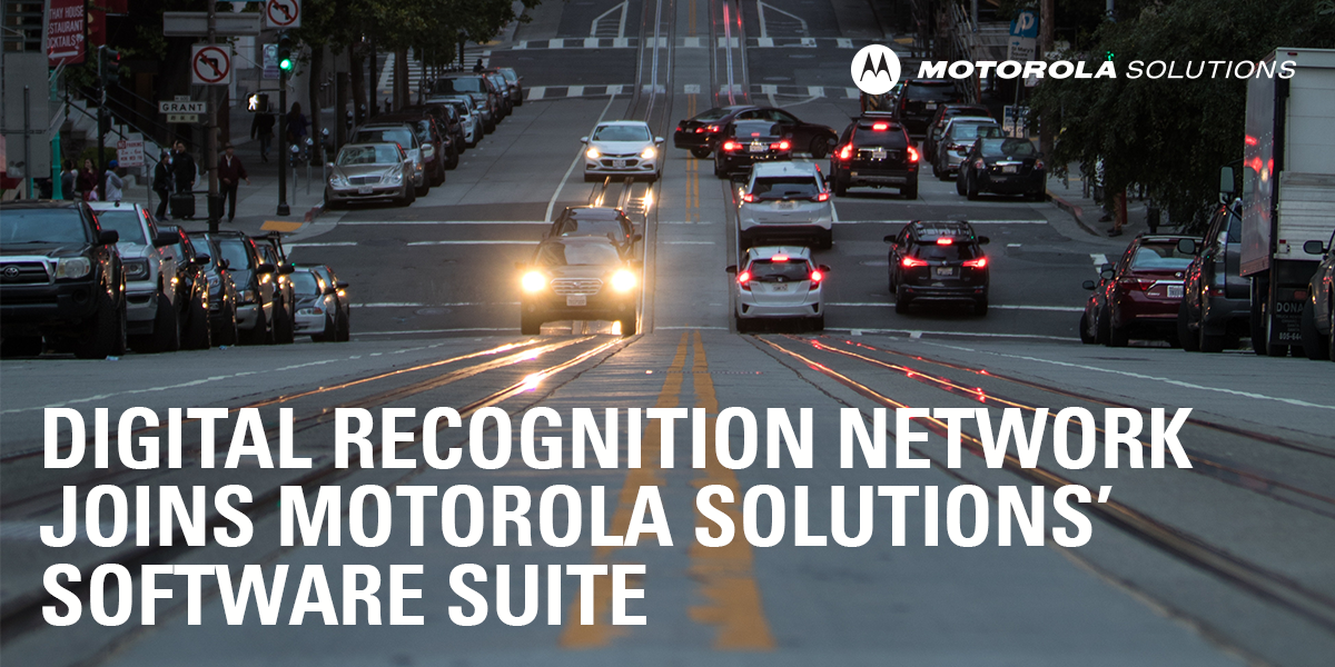 DRNRecovery's tweet image. Digital Recognition Network is excited to announce it has joined @MotoSolutions’ software suite. Our technology will enhance the mission-critical communications company’s offerings for businesses and accelerate our applications: ow.ly/QP8530ndB0G
