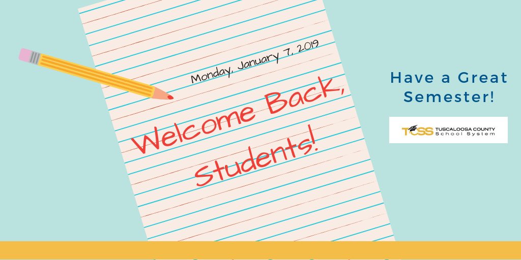 tcss_schools's tweet photo. New semester, new start. Let’s make it a great one! #tcsslearns https://t.co/XM3Kg3Qg7r