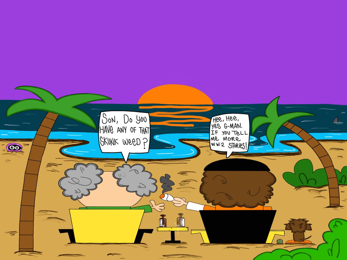 Kunzitoons's tweet photo. Hope I captured a simple special #StonerFam moment w my Gpa. Over the last few yrs we took the Gman on our family vacations he ❤️ A proud WWII Vet who loved to share war tales. R.I.P Gman u r loved n greatly missed! #MondayMorning #MondayMotivaton #cartoon https://t.co/hJPtJweeKu