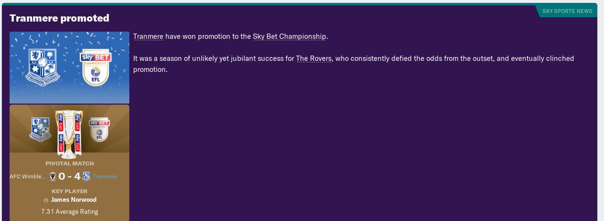 UnarmingPine's tweet photo. Still in disbelief at the stream today, thanks for joining me 😍

Possibly the most stressful, emotional and enjoyable stream I've ever done as we gained promotion from League 1 in the Playoff Final!

#NotAOneManTeam #FM19 #WeStreamFM https://t.co/0iBgU7S95R
