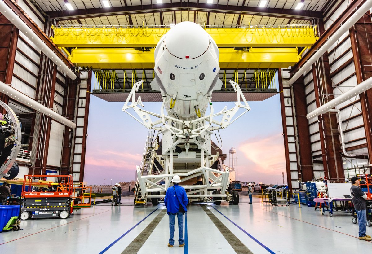Last week, <a href="/SpaceX/">SpaceX</a> #Falcon9 and #CrewDragon rolled out to Launch Complex 39A and went vertical for a dry run to prep for the upcoming Demo-1 flight test. This uncrewed flight test is a critical step toward flying <a href="/NASA_Astronauts/">ARCHIVED NASA Astronauts</a> to <a href="/Space_Station/">International Space Station</a> on Demo-2. #LaunchAmerica