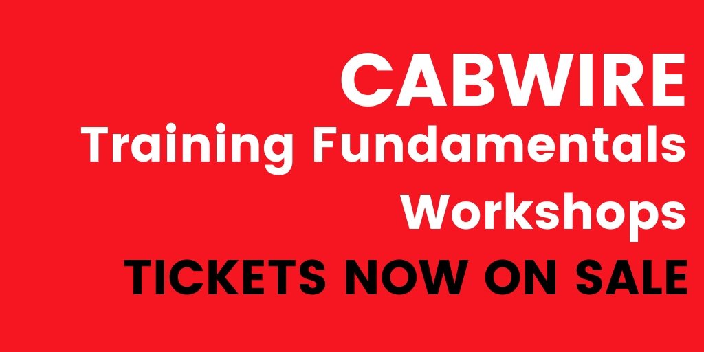 _CabWire's tweet photo. Tickets for the much anticipated CabWire 2019 are now on sale! Visit the CabWire website today to book your tickets to our CabWire Training Fundamental Workshops! https://t.co/TUD8ekRCsn  
#training #workshop #wire #cable https://t.co/FzvEDLoIKc