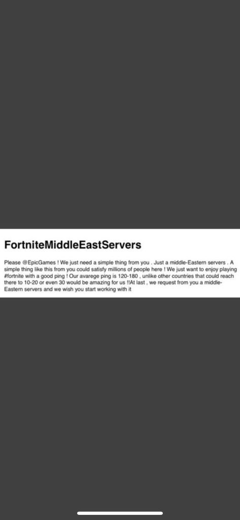fighterwii's tweet photo. لايك و رتويت يلا ي شباب 💪🏻 #FortniteMiddleEastServers https://t.co/IdBIi6do6y