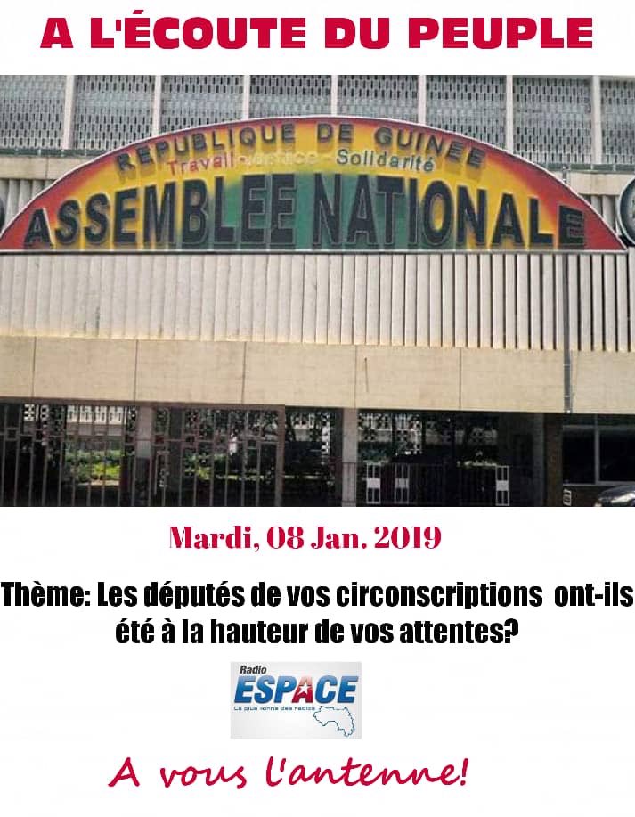 Après 5 années passées à l'hémicycle, le mandat des députés guinéens s'achève le 12 jan. conformément à la Constitution. Quel bilan pour ces élus du peuple et de cette huitième législature ? Les députés de vos différentes circonscriptº ont-ils été à la hauteur de vos aspirations?