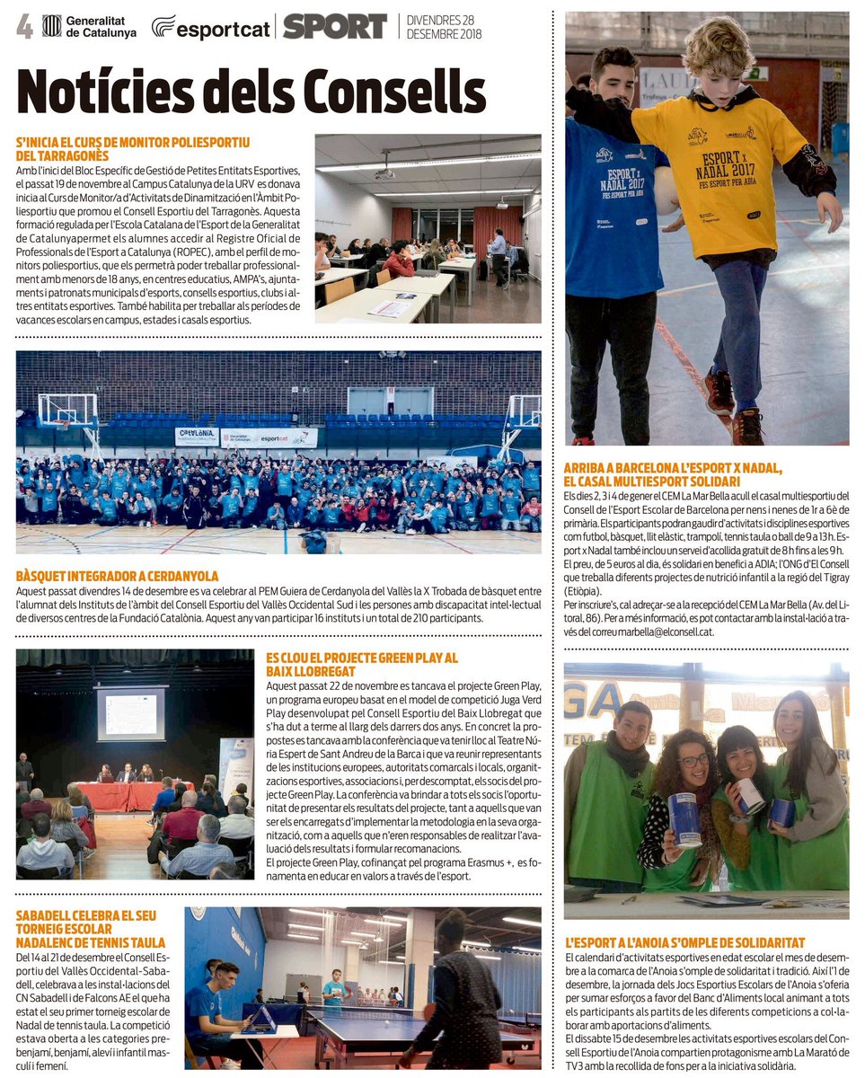 GreenPlayEU's tweet photo. 📰The final conference of the #GreenPlay project in the newspaper's supplement @Sports #sportsandvalues #fairplay https://t.co/CXBpbluZ7X