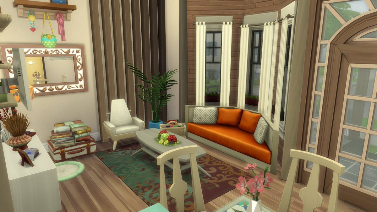 AnarchySims's tweet image. Una misma zona de la casa decorada sin CC y con CC....Y ambas igual de bonitas 🥰 Nuestras usuarias tienen mucho arte💃!!