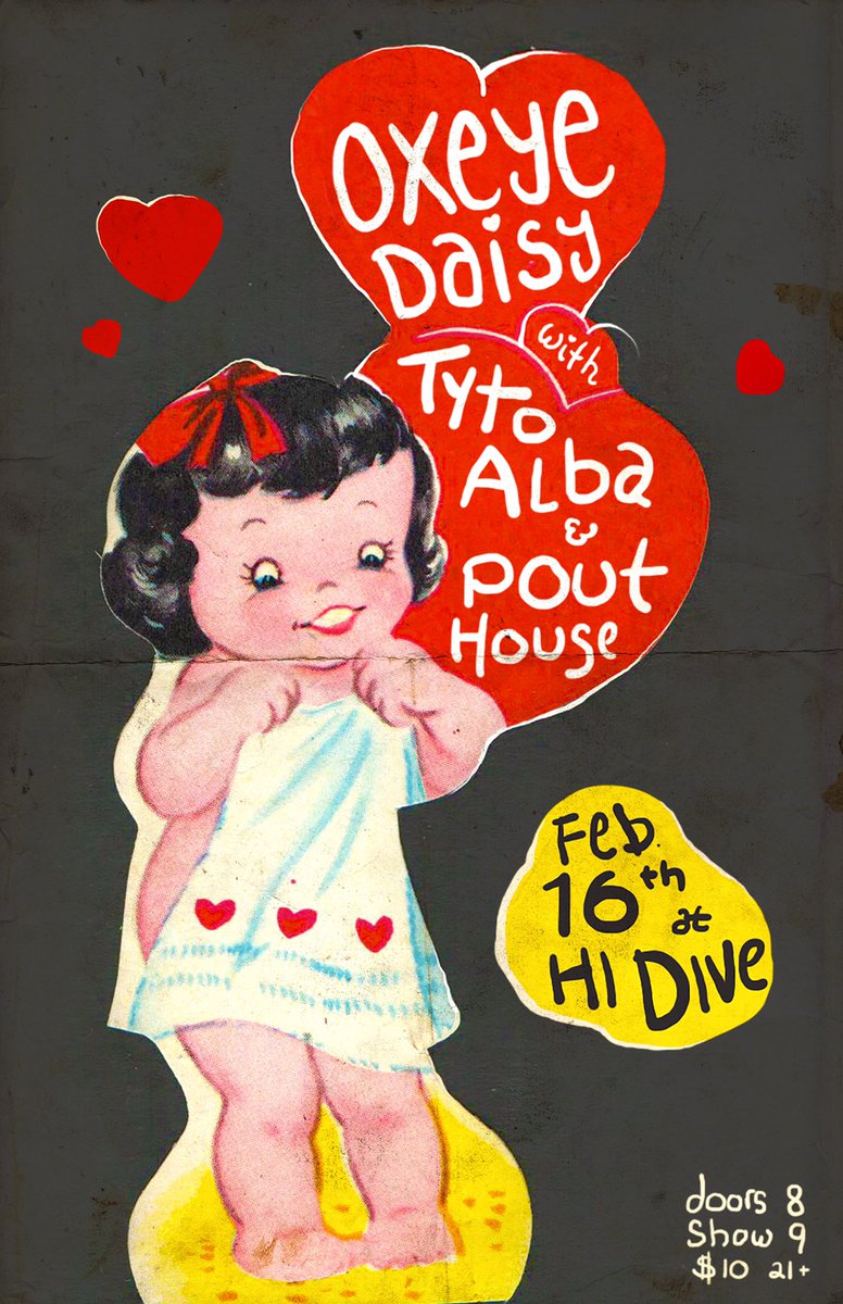 Next show is feb 16th at <a href="/hidivedenver/">hi-dive</a> with amazing local cuties <a href="/oxeyedaisymusic/">Oxeye Daisy</a> and <a href="/pouthouseband/">Pout House</a> ♥️♥️♥️