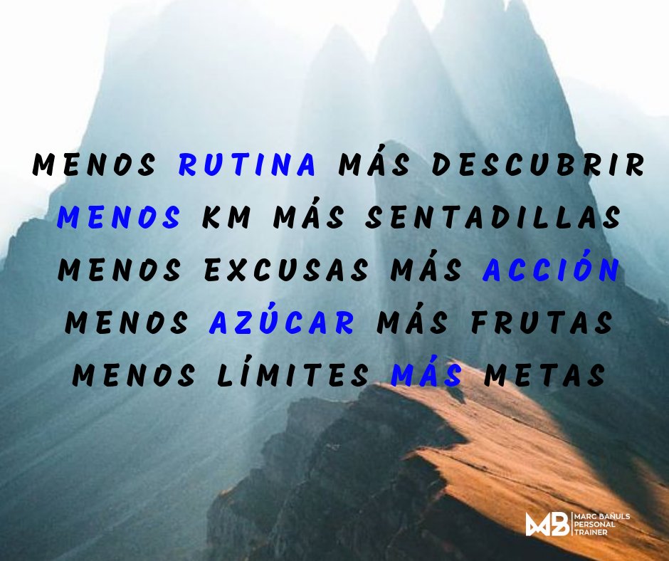 Marcbanyuls's tweet photo. Muchas veces menos es más, ¿no crees? ➖ 😉➕
¡Vamos a por ti, 2019💪!

#MarcBañuls 
#EntrenadorPersonal 
#VidaSana https://t.co/j5LGN2PXxV