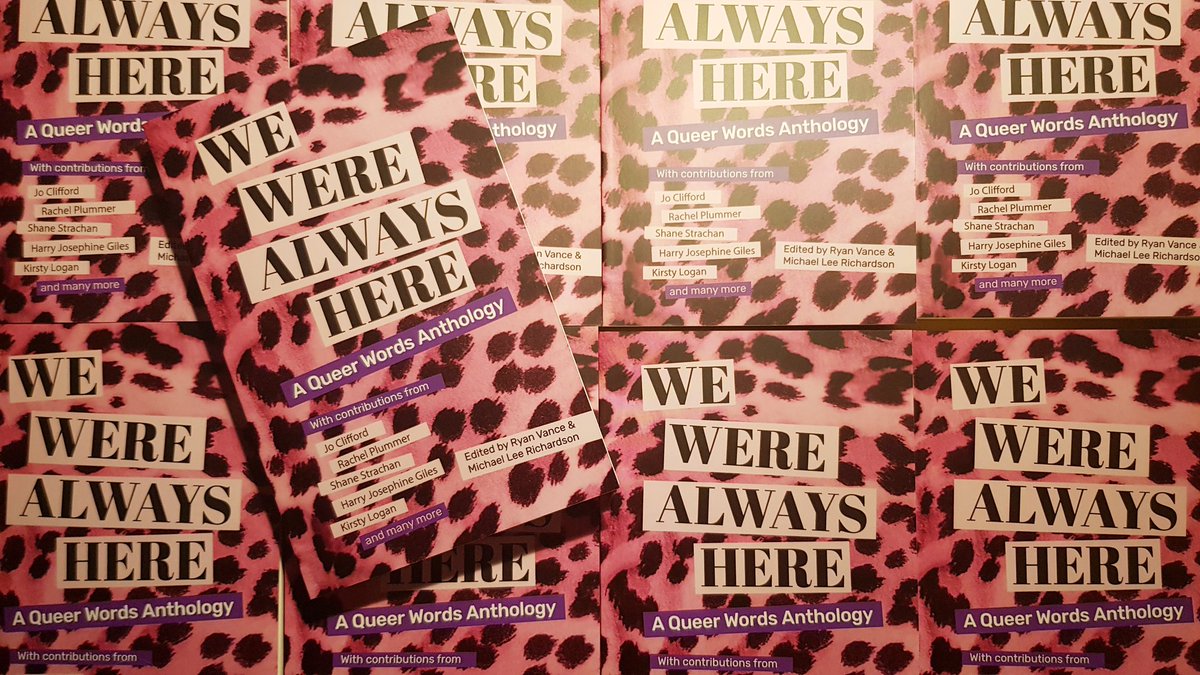 WE WERE ALWAYS HERE: A #QueerWords anthology has arrived! It's frankly fabulous. LOOK AT IT. And it's out on January 31st! Pre-order today: 404ink.com/store/we-were-…