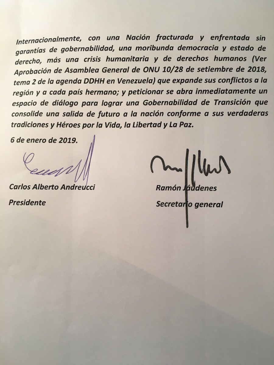 La unión iberoamericana de colegios y agrupaciones de abogados siente el deber de expedirse en el caso Venezuela !!!!