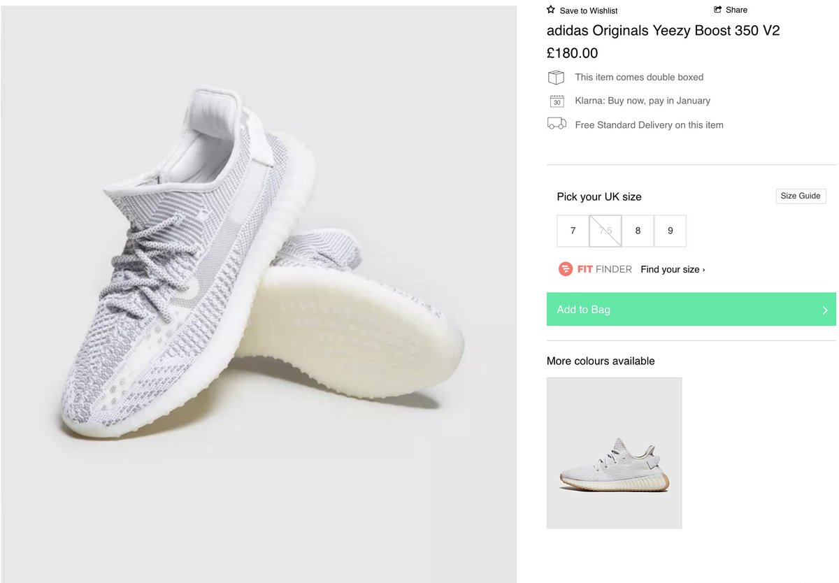 yeezy klarna